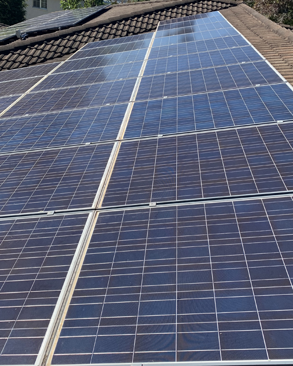 dirty solar panels