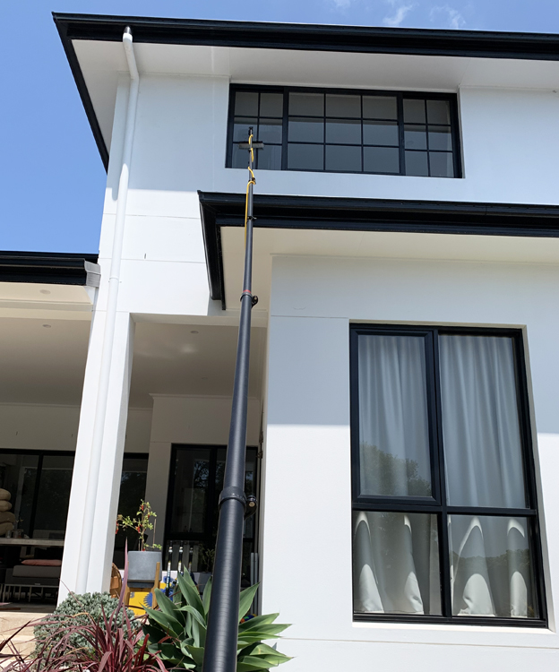 cleaning high windows