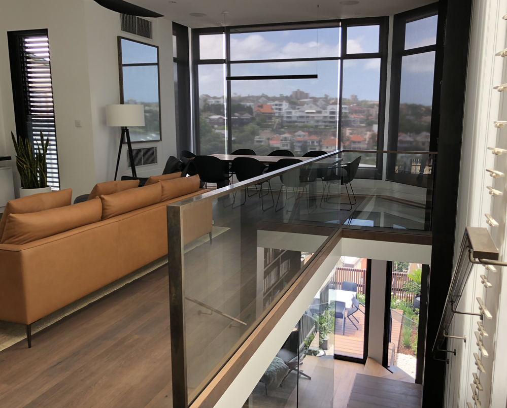 cleaning stairway windows